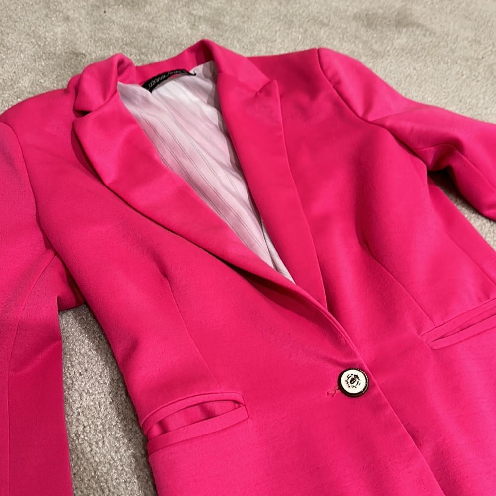 Hot pink comfy blazer - Picture 3 of 5